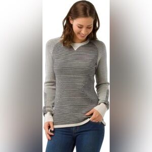 Smartwool | VGUC Back White Striped Dacono Ski Sweater Merino Wool Blend, XS